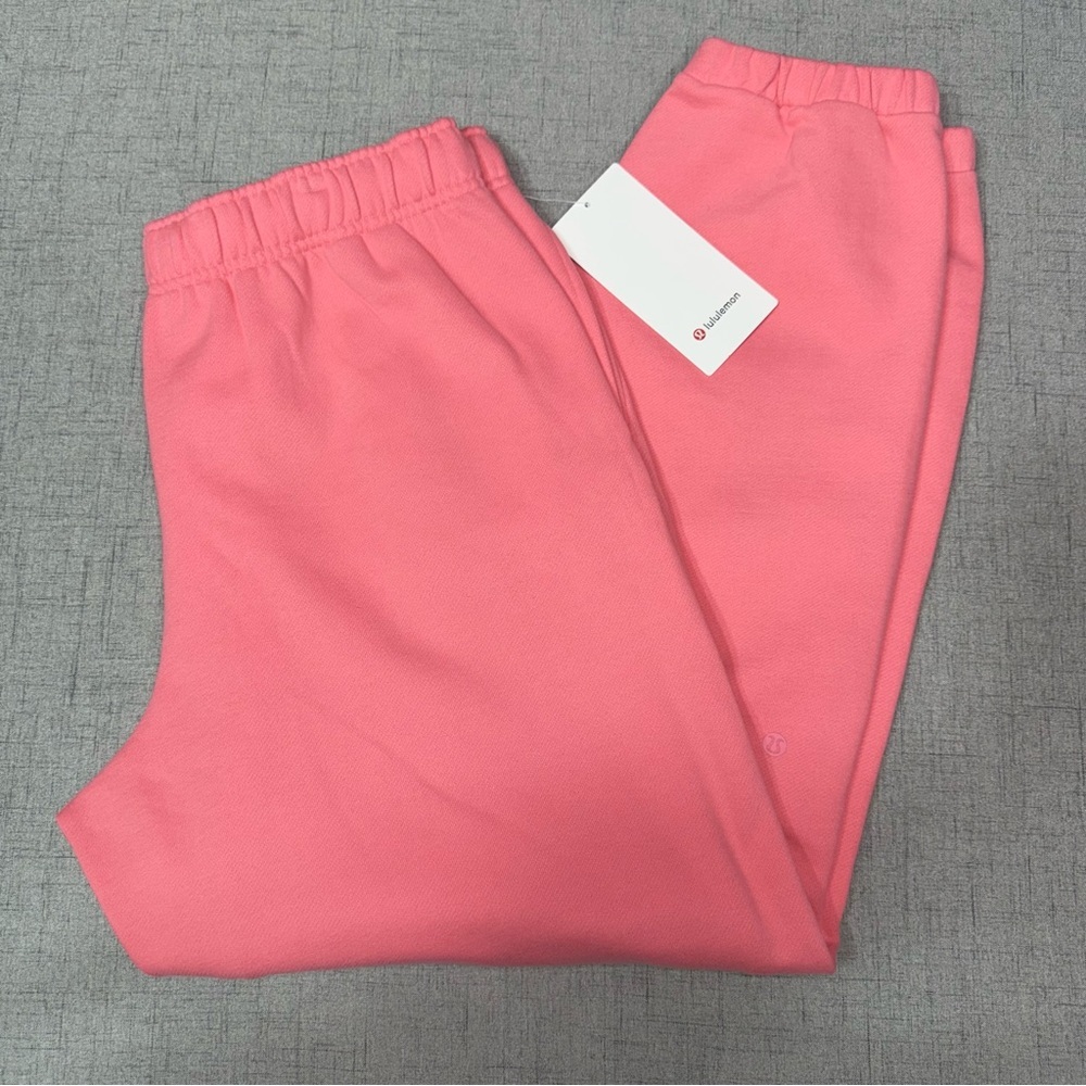 Lululemon Scuba Oversized Fit Fleece Jogger Pants Sakura Pink Large NWT - Picture 3 of 10
